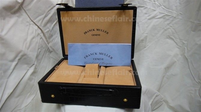 Replica Franck Muller Watch Box / Black Leather Boxes on Sale